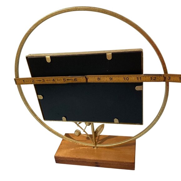 Olive Leaf Branch Gold Tone Mirror - Picture 5 of 5